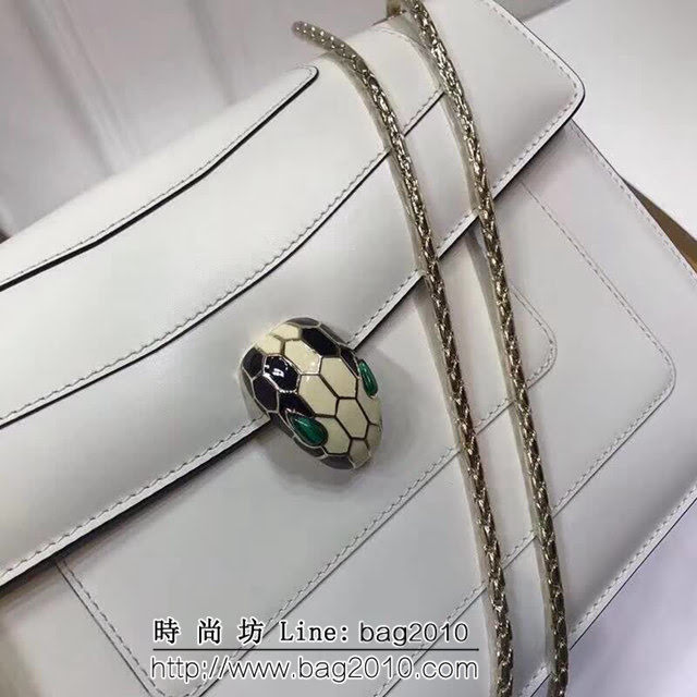 BVLGARI寶格麗 專櫃同步新款 Serpenti雙層琺瑯蛇頭包 鏈條單肩斜挎包 B35362 FYD1341